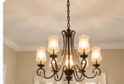 Illustration of light fixture cleaning